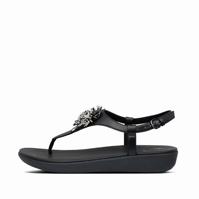 Fitflop Women's LAINEY Under The Sea Back-Strap Sandals - Black, AU6852194
